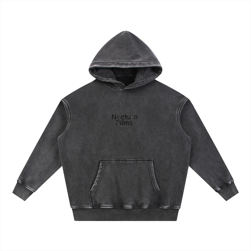 Nocturn Films Snow Wash Fleece Oversize Hoodie