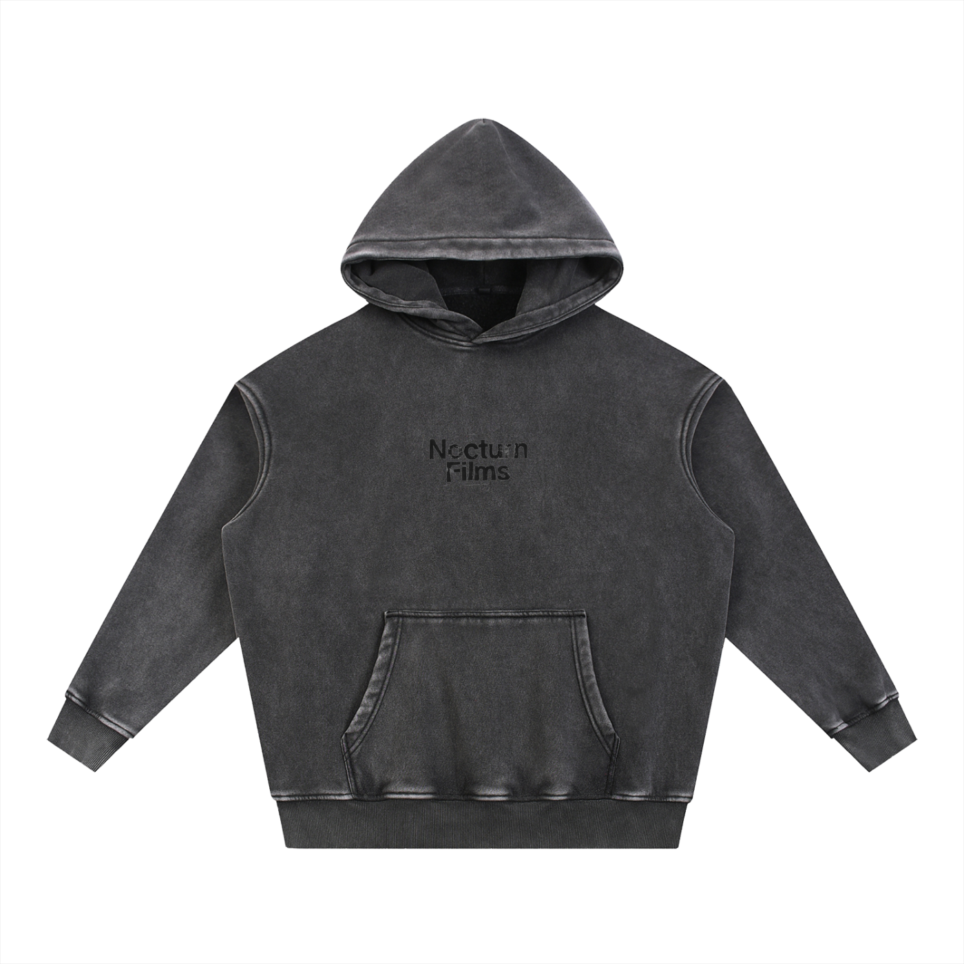 Nocturn Films Snow Wash Fleece Oversize Hoodie