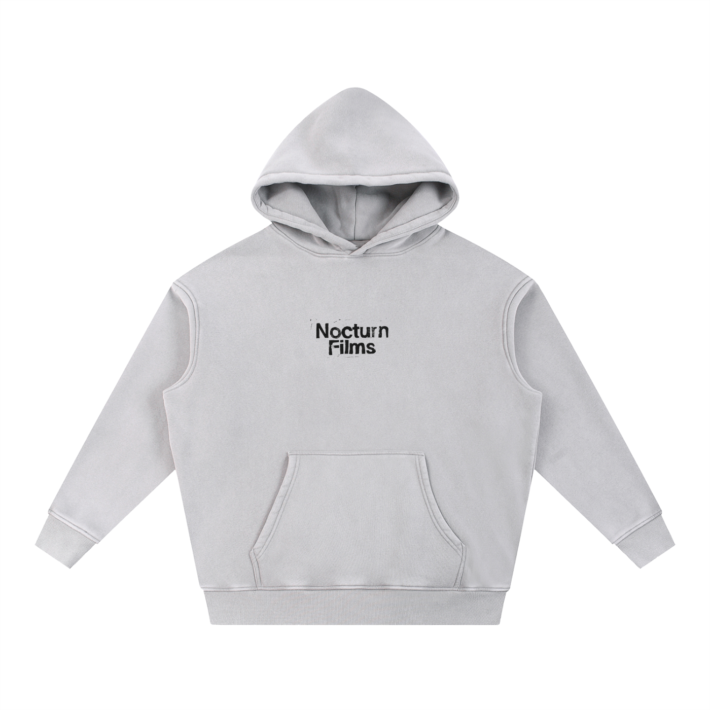 Nocturn Films Snow Wash Fleece Oversize Hoodie