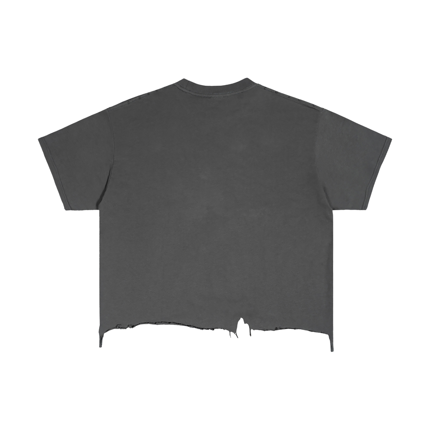 Nocturn Vintage Wash Boxy Distressed Hem T-Shirt