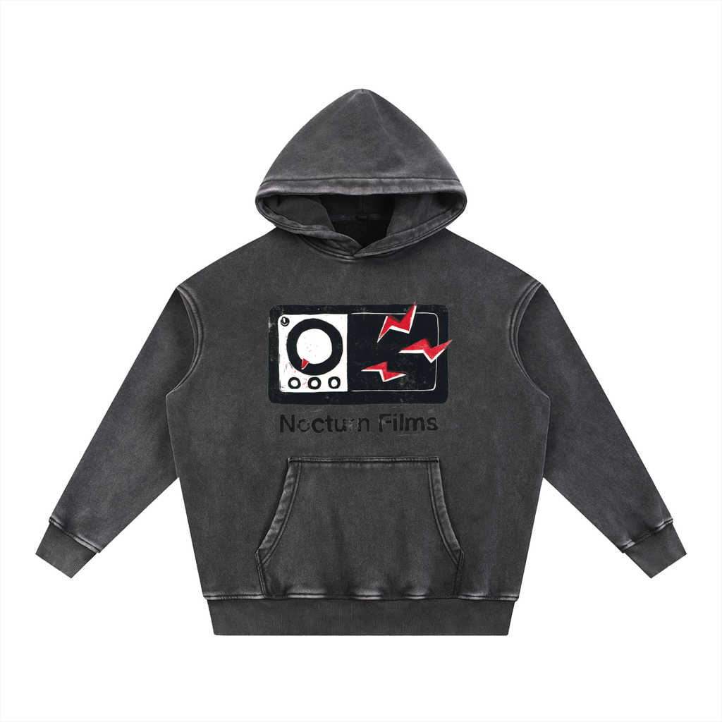 Snow Wash Fleece Oversize Hoodie