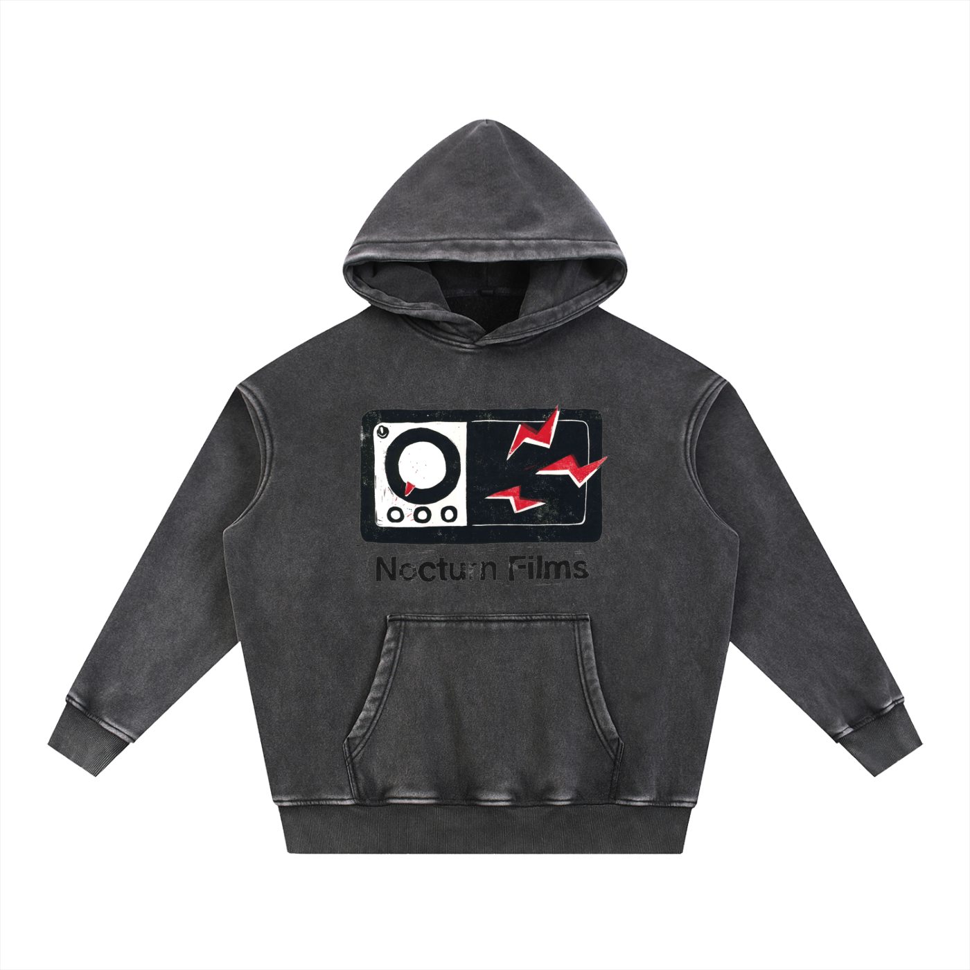 Snow Wash Fleece Oversize Hoodie